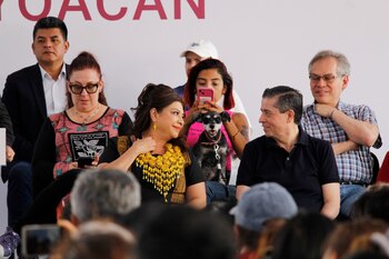 La mandataria capitalina estuvo acompañada