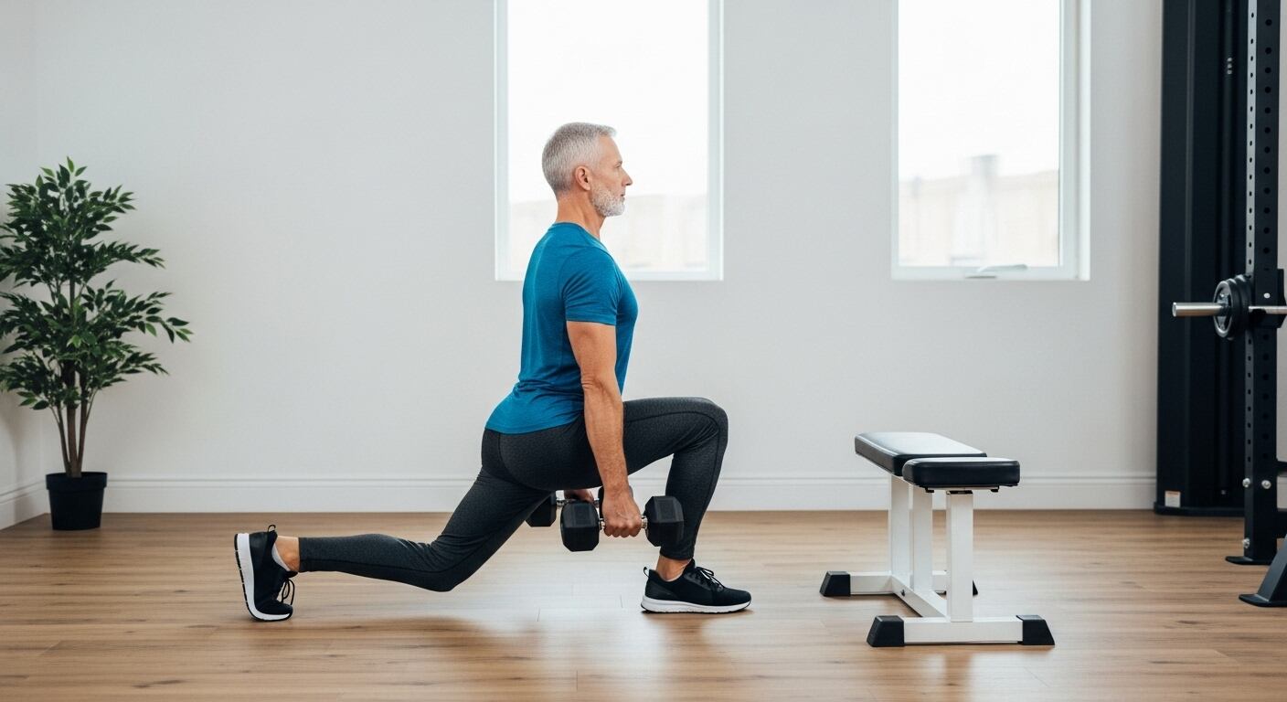 Las zancadas hacia atrás fortalecen el tren inferior y mejoran el equilibrio corporal (Imagen Ilustrativa Infobae)