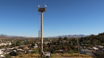 Torre RVSS colocada en Nogales,