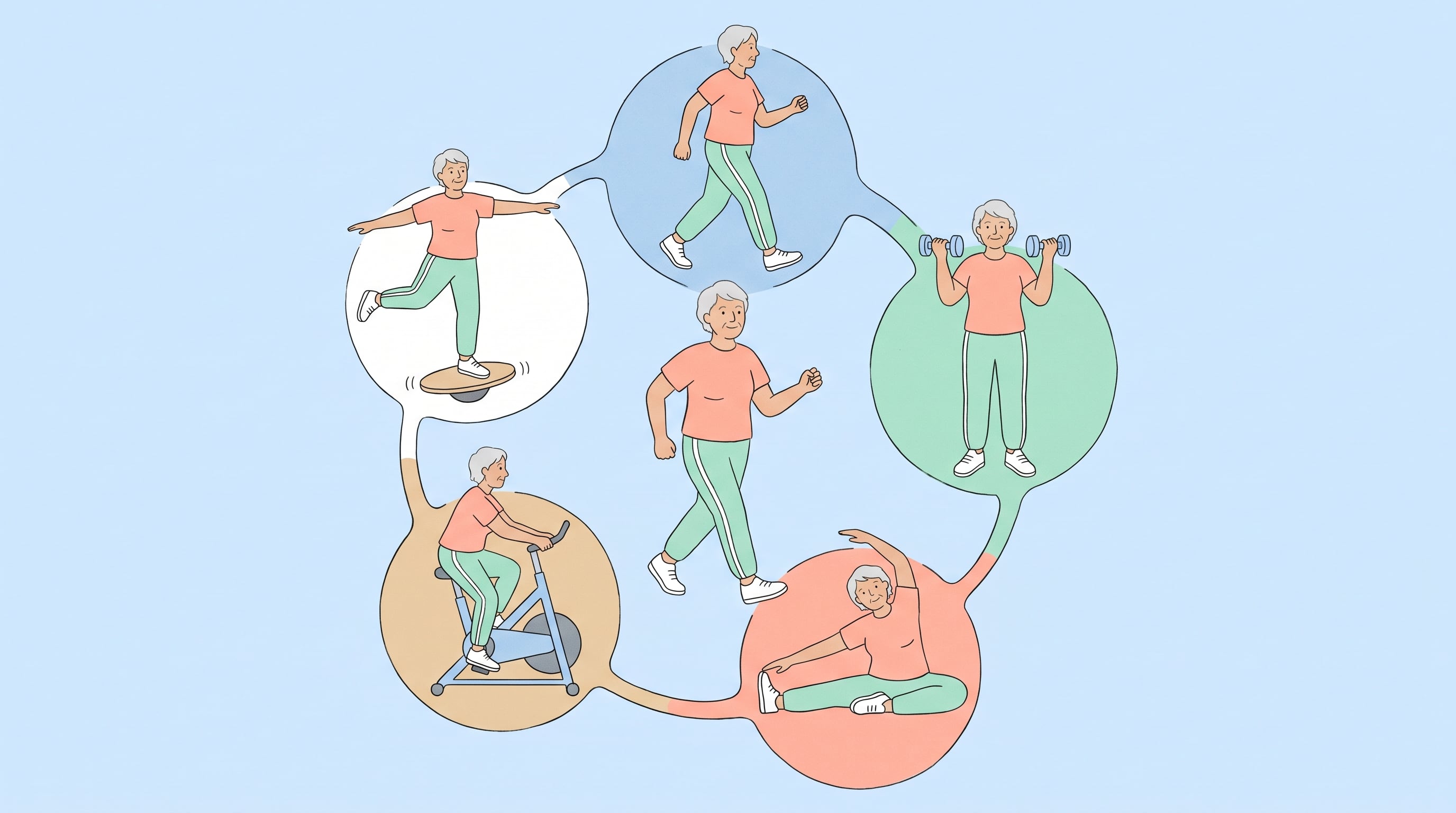 La variedad de ejercicio semanal se asocia con menor incidencia de enfermedades cardiovasculares, respiratorias y cáncer sin exigir más intensidad ni más tiempo de entrenamiento (Imagen Ilustrativa Infobae)