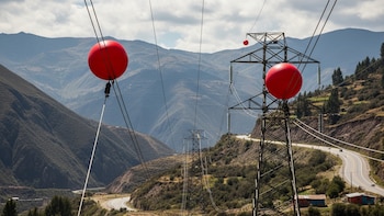 Salvan vidas: conoce para qué sirven las esferas rojas en los cables de alta tensión y cómo protegen a las aves