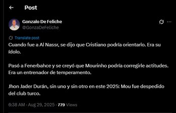 El periodista argentino habló acerca