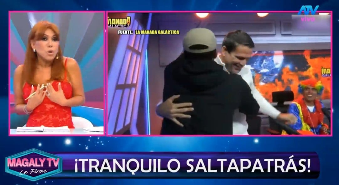 Magaly Medina cuestiona a Paco Bazán por aparecer con Farfán: “¿Cómo vas como chupe a otro lado?”. Captura: Magaly TV La Firme.