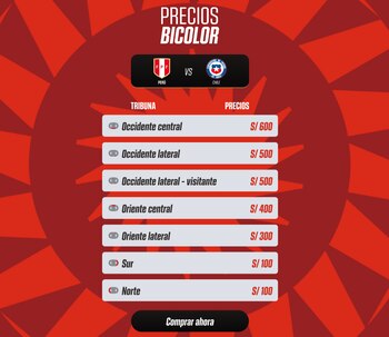 Precios de entradas para el