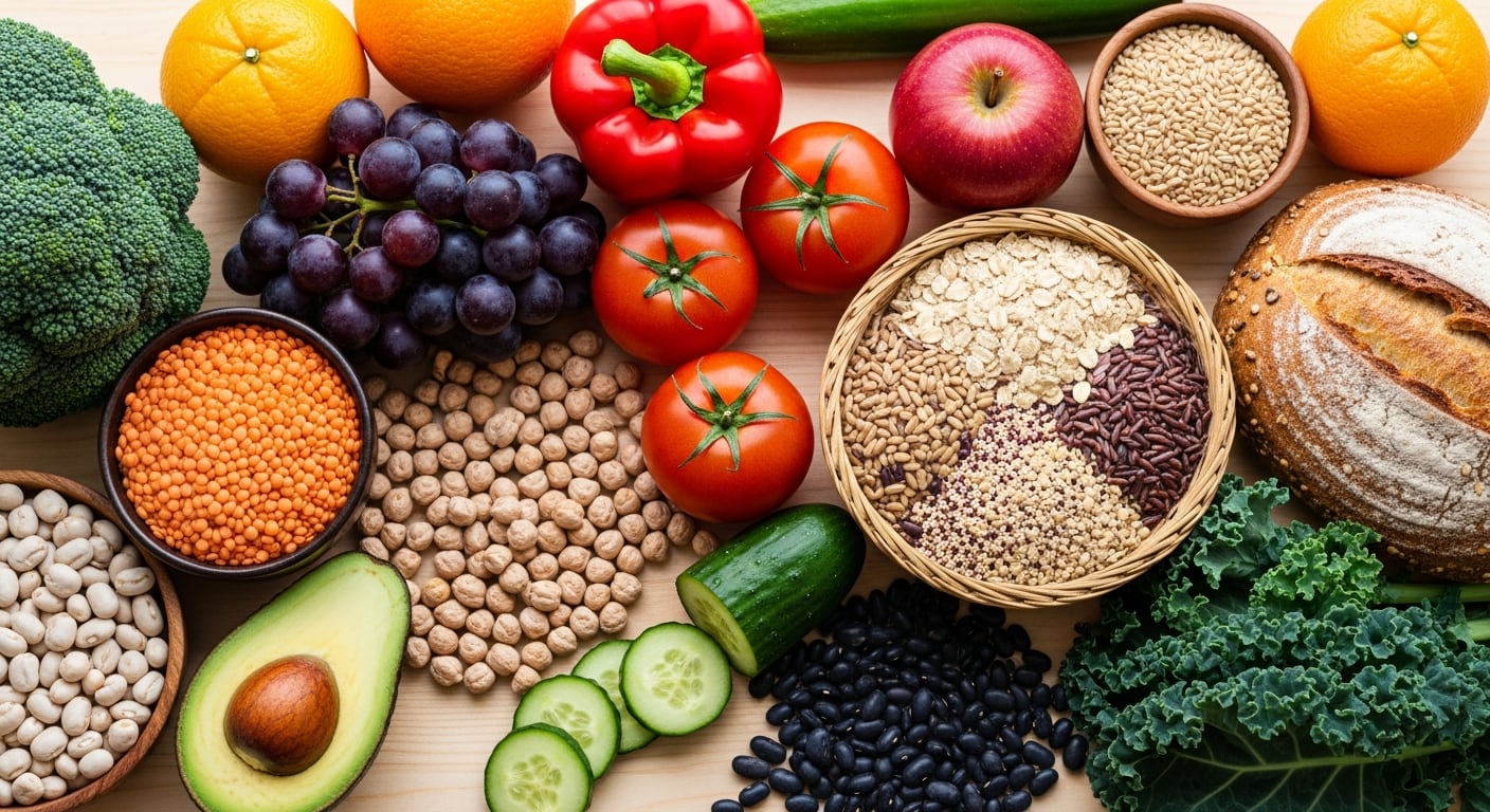 La fibra alimentaria, presente en legumbres, frutas y cereales integrales, ayuda a prolongar la saciedad y prevenir antojos entre comidas (Imagen Ilustrativa Infobae)