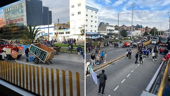Protesta recicladores en Bogotá: Secretario