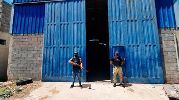 El galpón que funcionaba como