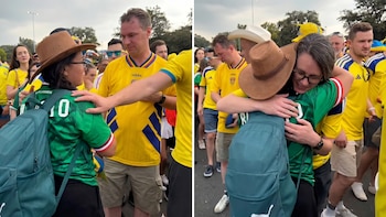 Solidaridad en el Mundial: afición de Suecia abraza a madres buscadoras en Monterrey