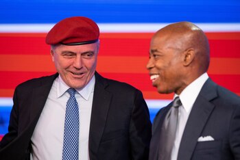 Curtis Sliwa y Eric Adams,