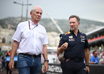 Helmut Marko y Christian Horner,