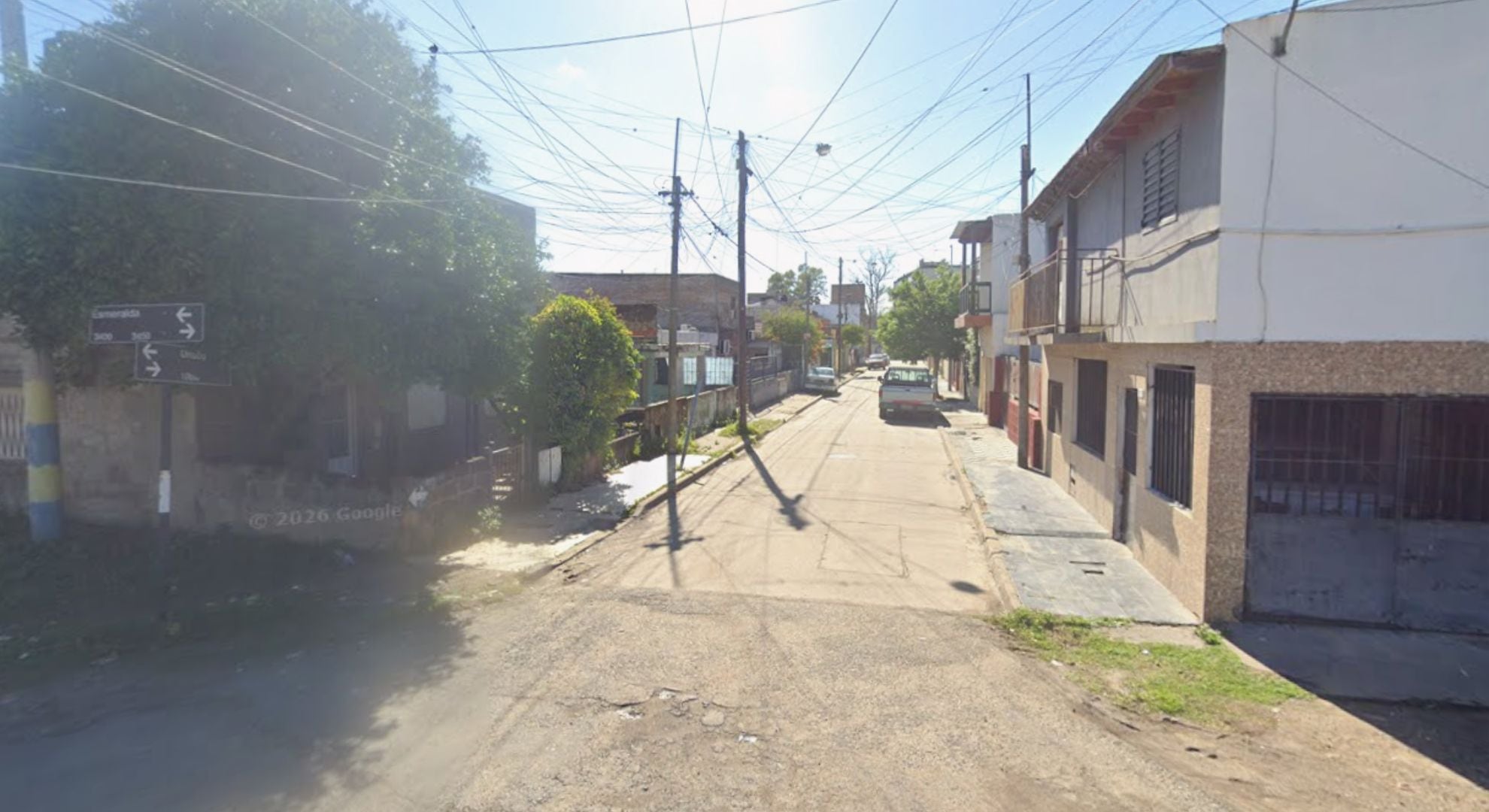 La zona en donde se encontraba la casa que fue violentada