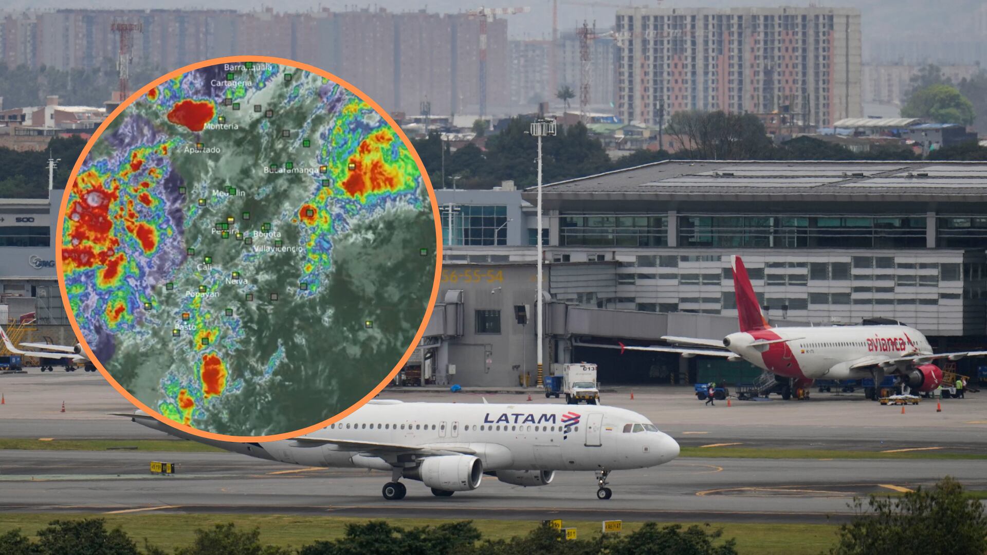 La entidad reveló que en la tarde el 30 de abril se presentará un aumento en la nubosidad y probabilidad de tormenta - crédito @AerocivilCol / X