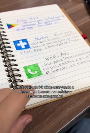 Hombre de 93 años aprende