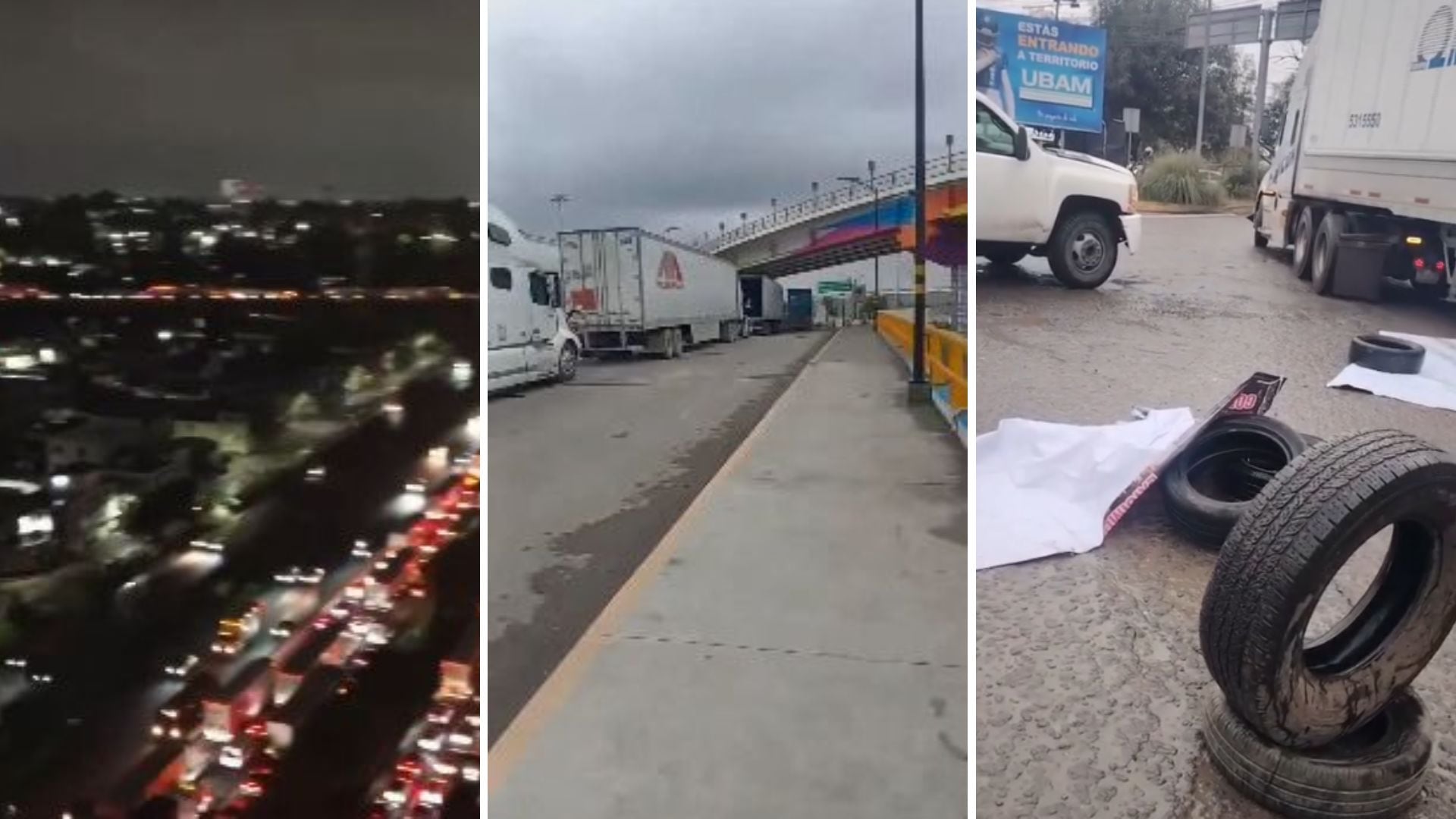 Bloqueo Puente Grande Teoloyucan repavimentación Edomex (especial)