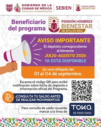La tarjeta Toka es el medio por el cual se entrega el apoyo económico bimestral. (SEBIEN)