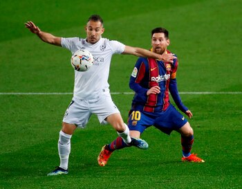 El delantero argentino del Barcelona,