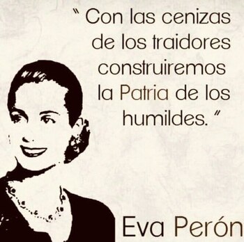 El mensaje de Evita que