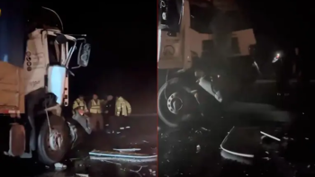 Un camionero murió tras un incendio por un choque entre dos transportes de carga en el puente Zárate-Brazo Largo