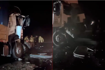 Los Bomberos Voluntarios de Zárate trabajaron durante la noche para controlar las llamas que consumieron ambos vehículos en Isla Talavera