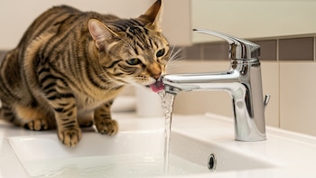 Los veterinarios coinciden: los gatos no toman agua del grifo del lavabo porque esté fresca, sino porque necesitan agua en movimiento