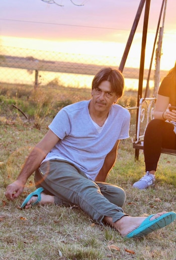 Josemir Lujambio en el campo,