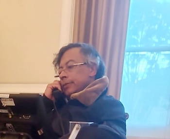 El presidente Gustavo Petro conversó