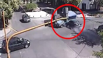 El auto de los delincuentes