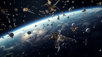 Escombros espaciales en órbita
Basura espacial en el espacio
Órbita terrestre y basura espacial
Presencia humana en el espacio
(Imagen ilustrativa Infobae) - visualesIA