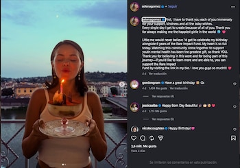 Selena Gomez compartió una reflexión en el día de su cumpleaños.