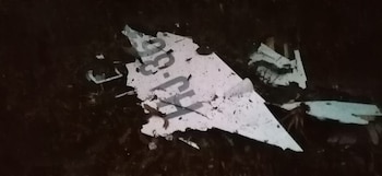 Así quedó la avioneta de