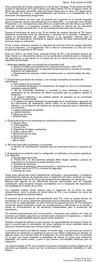El relevamiento técnico constató la ausencia de motores para las pantallas led y la falta de instalación del sistema de iluminación