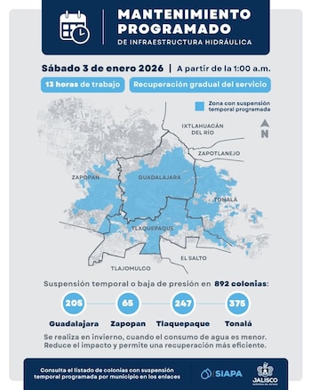 Más de 200 colonias tendrán