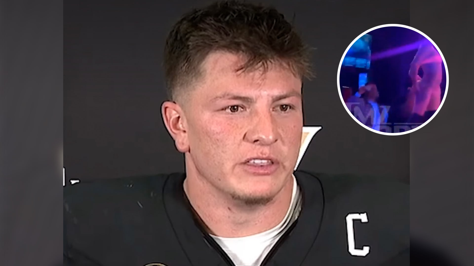 Paiva y una de las escenas de la polémica