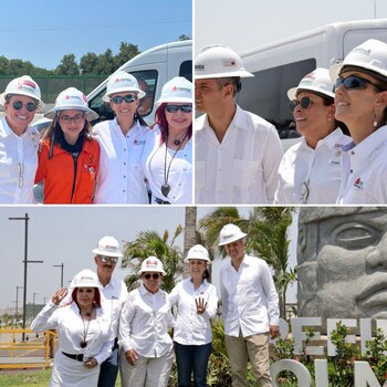 Claudia Sheinbaum durante su visita