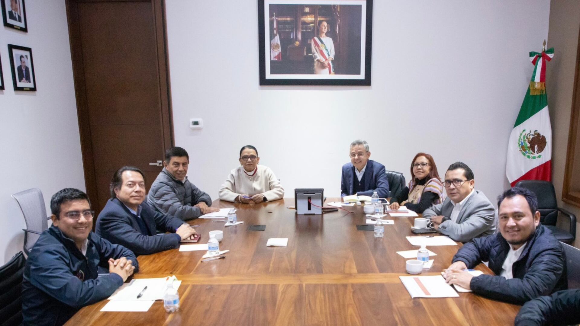 Las reuniones incluyeron diálogo con la SEP, el gobernador de Oaxaca, la ONU-DH y presidentes municipales de distintas regiones del país.