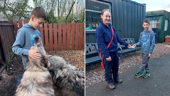 Niño en Escocia transforma su