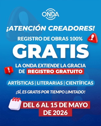 La extensión del plazo para registrar obras sin costo se amplió hasta el 15 de mayo, según lo dispuso la Resolución 006-2026 de la ONDA. (Foto: ONDA)