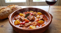 Receta de estofado de carne de cerdo, rápida y fácil