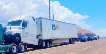 Bernardo Espinoza, de 55 años y de origen nicaragüense, detenido en el Condado de Presidio tras ser descubierto transportando camionetas robadas con destino a México (Cortesía: Presidio County Sheriff's Office).