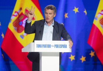 El presidente del Partido Popular, Alberto Núñez Feijóo