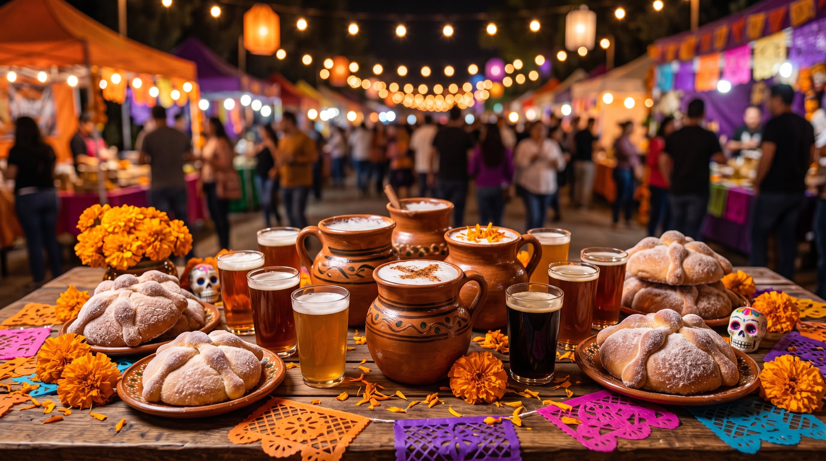 La oferta de bebidas tradicionales y cerveza artesanal se ampliará con comida, arte y productos de diseño en una edición de Día de Muertos. (Imagen Ilustrativa Infobae)