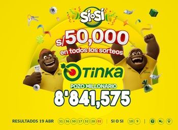 Números ganadores de La Tinka hoy 19 de abril: consulta aquí el resultado oficial. Captura: La web La Tinka.