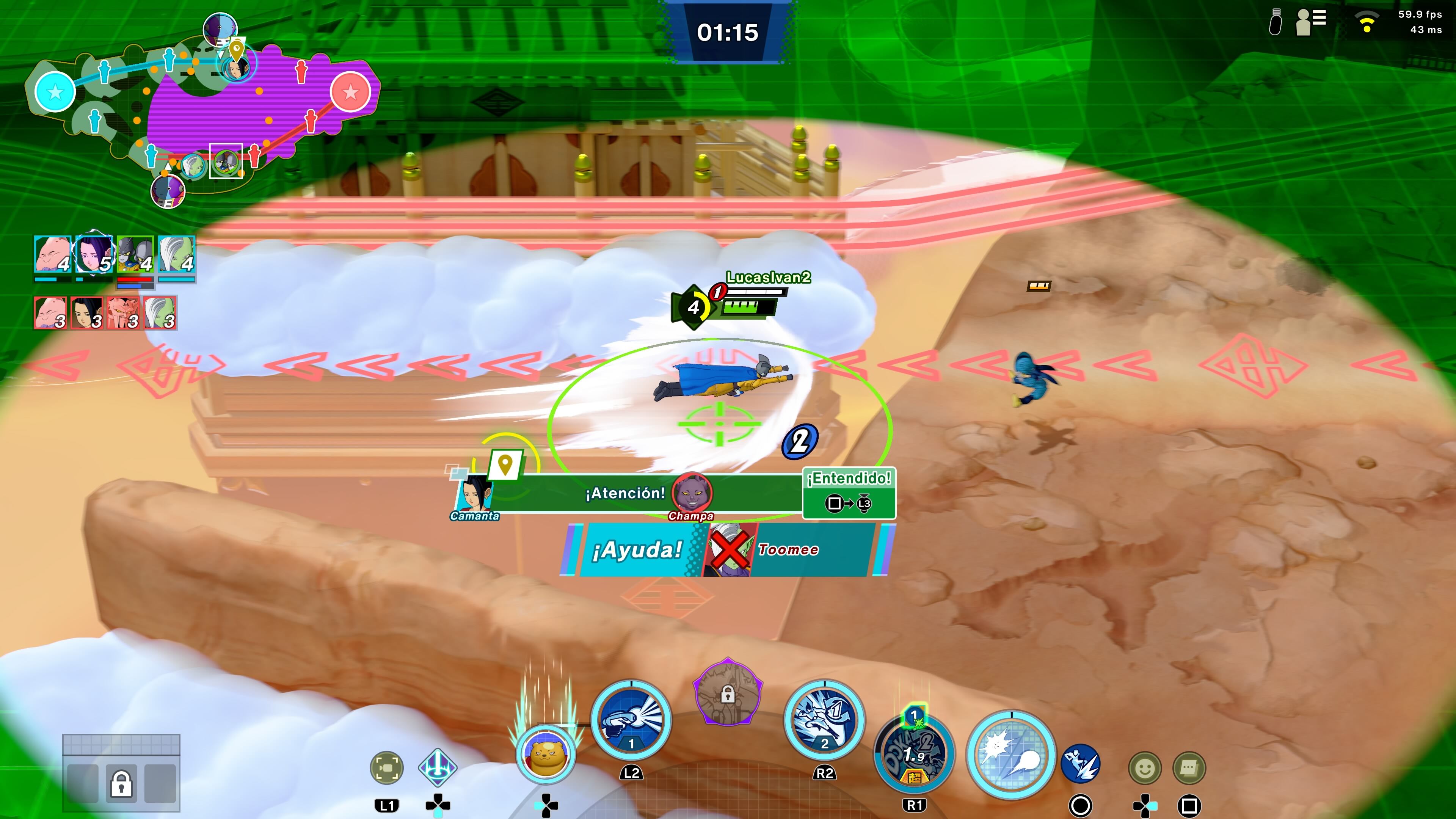 Dragon Ball: Gekishin Squadra, de Bandai Namco.