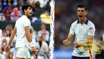 Carlos Alcaraz y Álvaro Morata