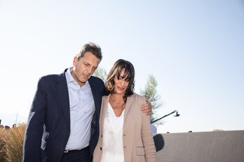 Sergio Massa junto a Natalia