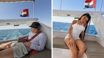 Ambos compartieron fotos en los