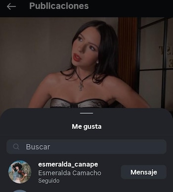 Esmeralda Camacho reaccionó a la