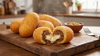 Receta saludable: así puede hacer carimañolas rellenas en freidora de aire