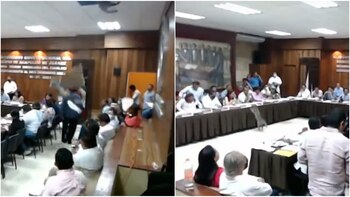 Mapaches irrumpieron sesión del Cabildo