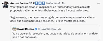 Desde el Centro Democrático rechazan que se extienda el mandato de Gustavo Petro